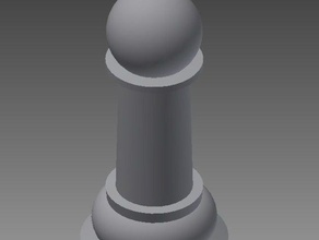 pawn props chess chessboard piece 3d print model - Mito3D