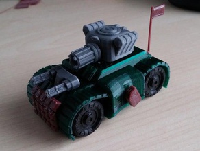 battle tank - toy car r c vehicles rc 3d print model - Mito3D