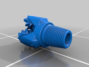 acqua bene drill bit metà scala di ingegneria 3d print model - Mito3D