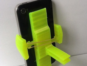 rubber band universal phone car vent mount remix mobile 3d print model - Mito3D