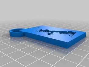 reino unido llavero en el 3d print model - Mito3D