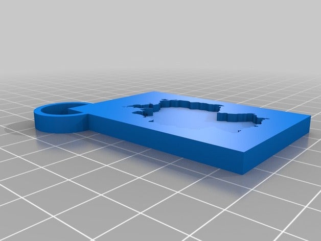 germany keyring 3D print model - Mito3D