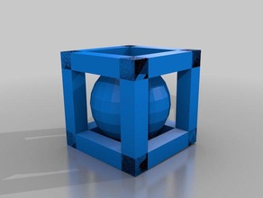 ball cube interaktive Kunst 3d print model - Mito3D