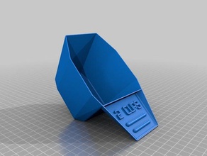 2 cup measuring scoop household supplies customized 3d print model - Mito3D