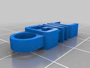 gwc customized message Schlüsselanhänger - Organisation kundengebundene 3d print model - Mito3D