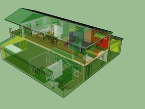 casa granero v2 las estructuras de edificios 3d print model - Mito3D