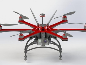 hexacopter hc-firestorm r c i veicoli ardupilot arudpil jarolix multicopter rc elicottero 3d print model - Mito3D