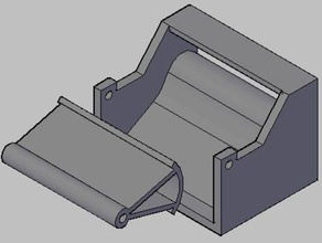 tainter cancello modello gli edifici le strutture Stampa 3d autocad la diga dwg dxf idrodinamica industriale giocattolo 3d print model - Mito3D