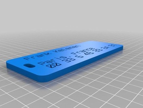 etiqueta fk paris organization customized 3d print model - Mito3D