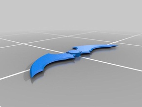 batarang video games batman 3d print model - Mito3D