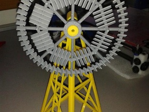 halladay turbine mechanische Spielzeuge wind 3d print model - Mito3D