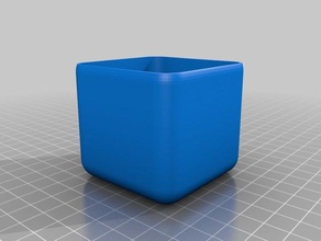 mon personnalisés arrondie cube porte-stylo bureau de personnalisé 3d print model - Mito3D