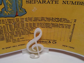 page holder - treble clef decor card holder clef music musical note page holder treble treble clef