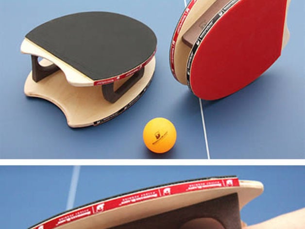 main raquette de ping-pong l'art des outils pagaie le balle ping pong table robbinsvillehighschool 3D print model - Mito3D