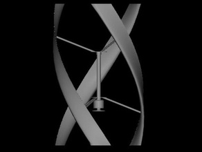 uge visionair5 vertical axis wind turbine engineering renewable energy turbin 3d print model - Mito3D