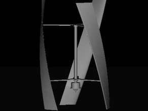 uge-9m vertical axis wind turbine engineering renewable energy 3d print model - Mito3D