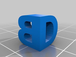 mi personalizados de dos letras la escultura las esculturas personalizado 3d print model - Mito3D