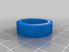 kanal ring iplik yüzük takı endişe 3d print model - Mito3D
