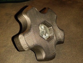 m12 de cabeza hexagonal la rueda control 3d print model - Mito3D