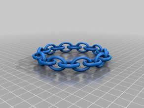 customizable chain link parts customizer 3d print model - Mito3D