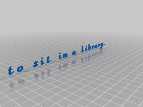 sentarse biblioteca contenedores personalizado 3d print model - Mito3D