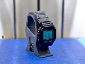 custom watch band stand featuring indiglo accessories 3d print model - Mito3D