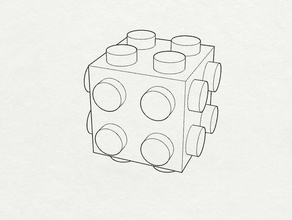 lego cube hobby 3d print model - Mito3D