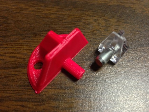 cabinet shelf peg replacement parts support part 3D print model - Mito3D