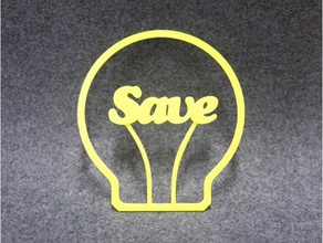 bulb decorating energy-saving household decor energy luminou office room save switch 3d print model - Mito3D