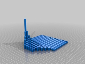 educational fraction bars printable math 3d print model - Mito3D
