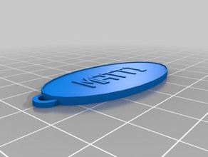 matti keychain keychains customized 3d print model - Mito3D