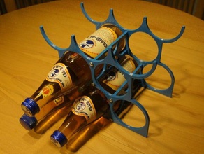 flaschenhalter garrafa-rack garrafa suporte para de água flasche kuelschrank frigorífico 3d print model - Mito3D