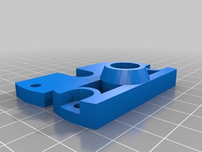 my customized simple j-head groove mount rostock 3d printer parts 3d print model - Mito3D