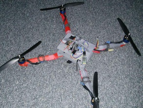 quadrocopter 44cm diameter r c vehicles blender copter 3d print model - Mito3D