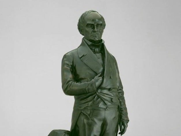 daniel webster modelliert, gegossen, 1853 durchsucht Replikate 123d aic bronze chicago Skulptur 3D print model - Mito3D