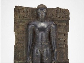 jaina tirthankara chandraprabha meditazione in piedi kayotsarga 12 ° secolo le scansioni repliche 123d aic chicago inda museo scultura 3d print model - Mito3D