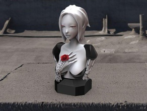 android -usb-Leser- Skulpturen cyberpunk 3d print model - Mito3D
