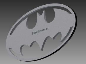 batman-logo Schilder & logos batman-symbol 3d print model - Mito3D