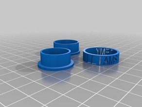 williams academia fidget - cortar a través los anillos personalizado 3d print model - Mito3D