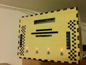 router de madera otros caja la computadora lasercut cortadora láser miniitx 3d print model - Mito3D