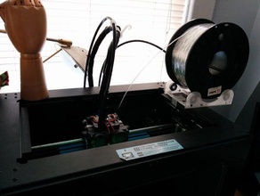 einstellbar erweiterbar filament spool-stand - flashforge creator pro-Ergänzungen 3d Drucker Zubehör filament-Halter spool holder freecad 3d print model - Mito3D