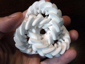 triple gear math art geometry 3d print model - Mito3D