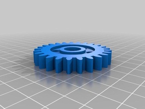 25 tooth involute spur gear hobby customized 3d print model - Mito3D