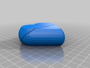 segredo caixa coração invento arte interativa personalizado 3d print model - Mito3D