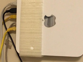 apple time capsule wall mount office 3d print model - Mito3D