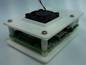 de um simples caso raspberry pi 2 do modelo b eletrônica framboesa raspberrypi habitação 3d print model - Mito3D