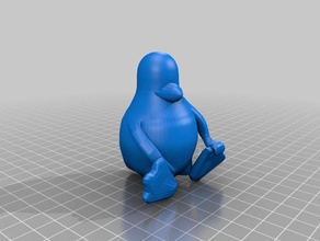 tux linux penguin other 3d print model - Mito3D