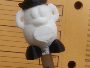 mini mr potato head lápis topper brinquedo & acessórios para jogos boneca a cabeça miniatura mister senhor caneta batata 3d print model - Mito3D