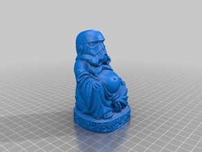 pensando trooper fixo esculturas starwars star wars stormtrooper storm 3d print model - Mito3D