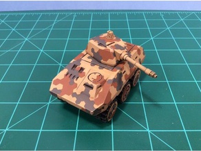birmvp mkııı a2 chinchilla araç amvp zırhlı minatutes tank modeli rolling oyuncak ölçekli model araba tekerlekli 3d print model - Mito3D